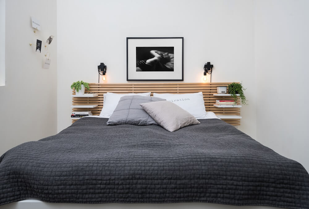 חדר שינה בסגנון נורדי סקנדינבי