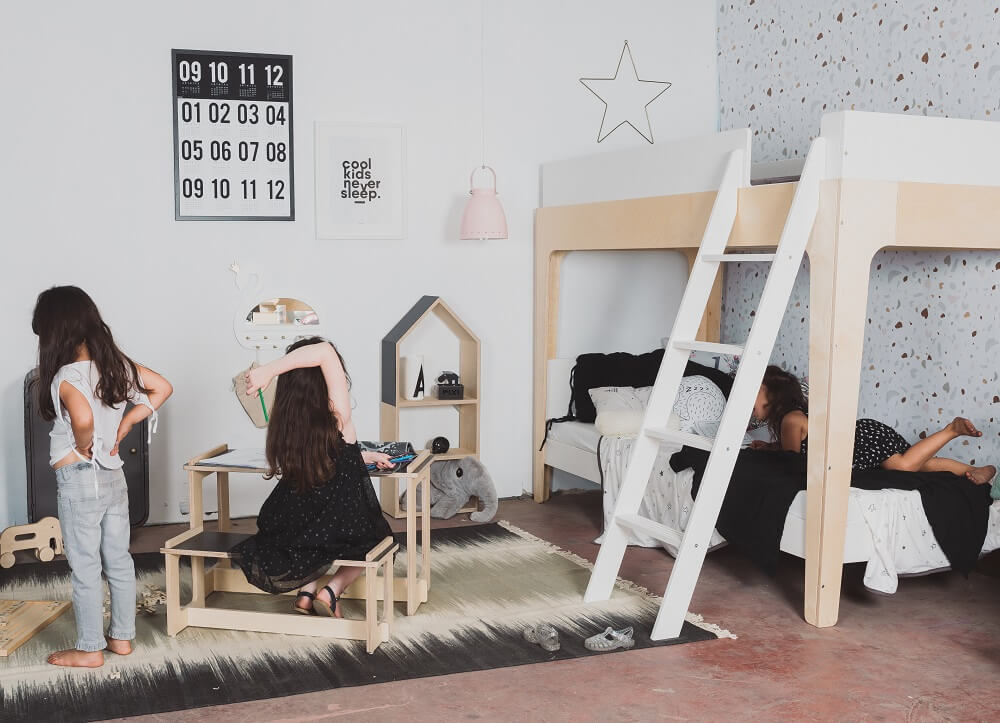 חדר ילדים בסגנון נורדי סקנדינבי מזמין ונעים